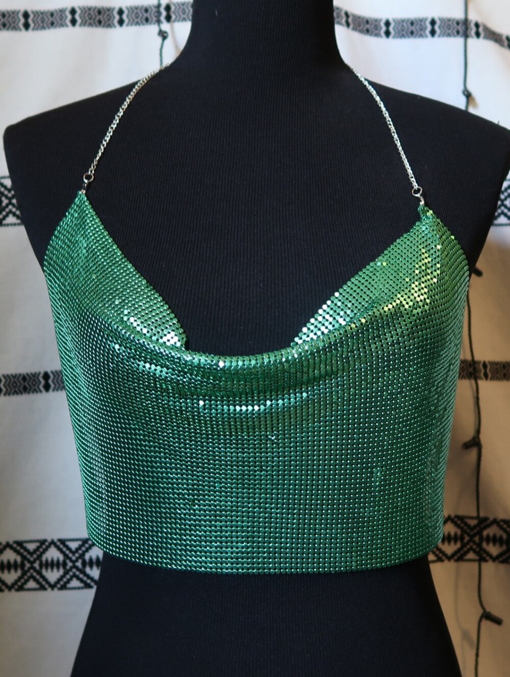 Mermaid Green Metal Halter